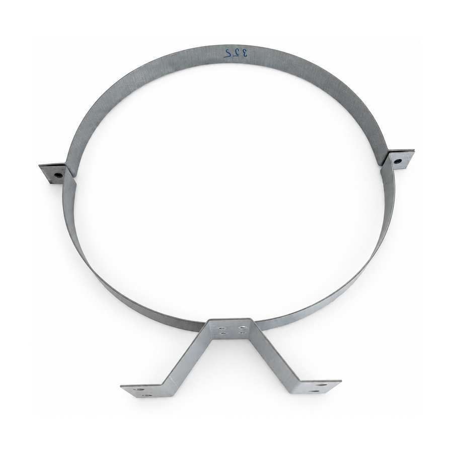 Abrazadera de pared para conducto circular