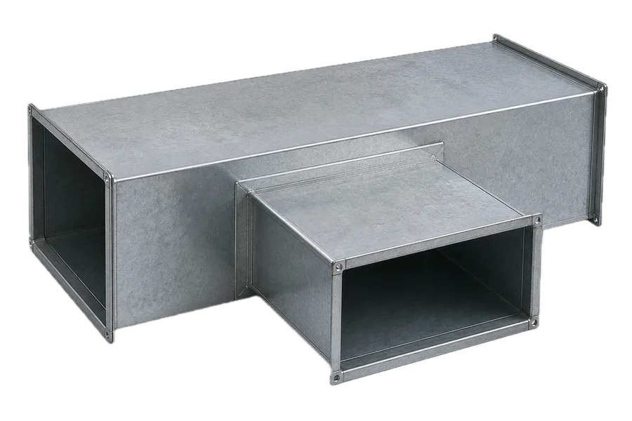 Derivación de conducto rectangular