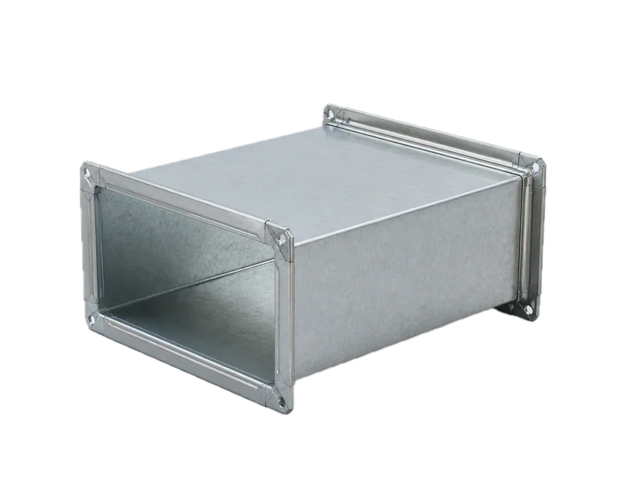 Conducto rectangular con perfil METU integral