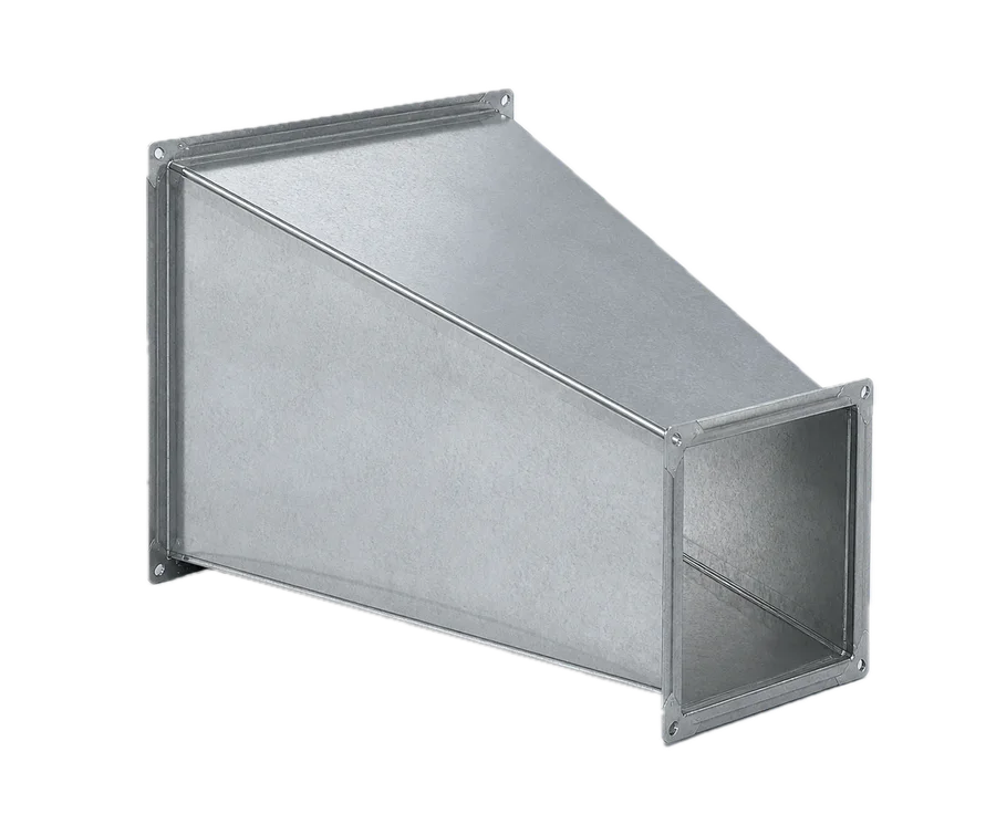 Reducción de conducto rectangular