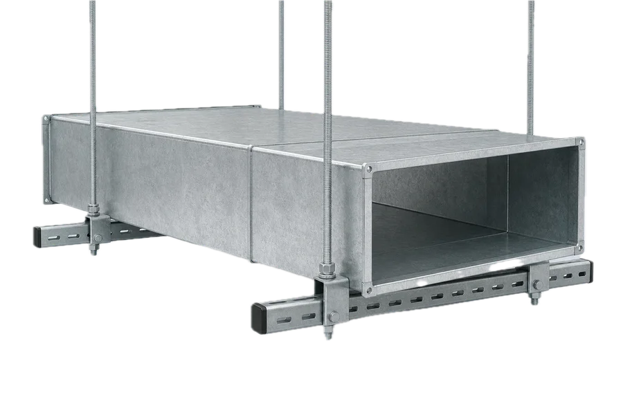Sistema de soportación para conducto rectangular