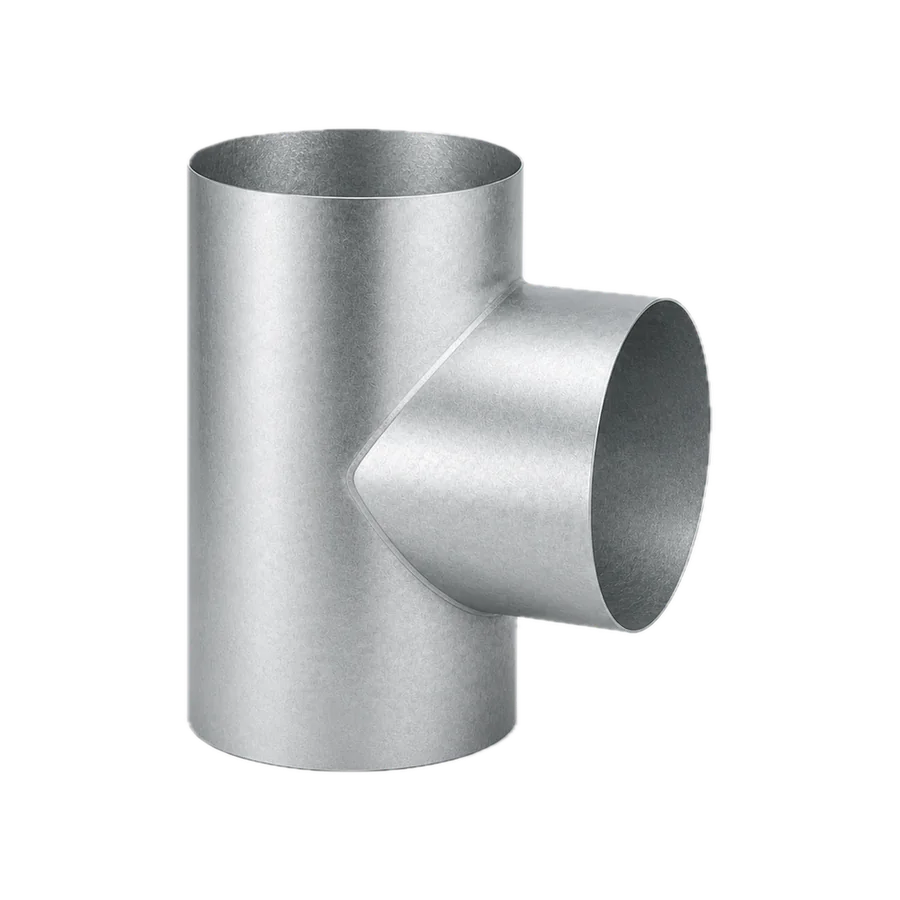 Te fabricada en conducto circular liso
